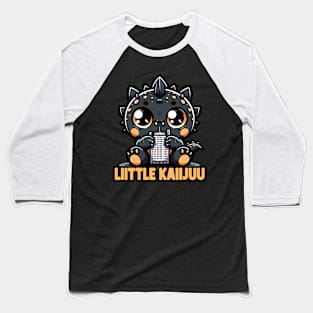 Little Kaiju - Adorable City Monster Baseball T-Shirt